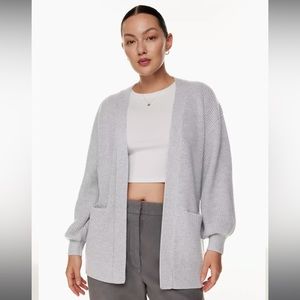 ARITZIA WILFRED FREE - Unwind Cardigan - Heather Light Grey